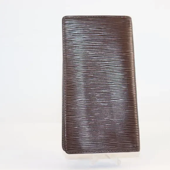 Louis Vuitton Epi Leather Bifold Wallet, Brown Long Style‎