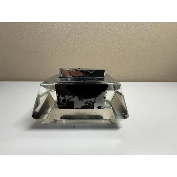 Vintage Evans Table Lighter in a Glass Casing
