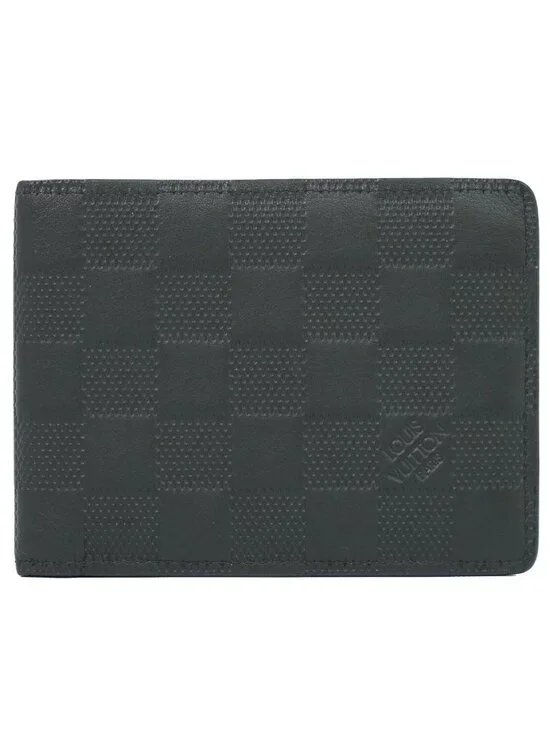 Louis Vuitton LV Portefeuille Multiple Damier Infini Folded Wallet Onyx