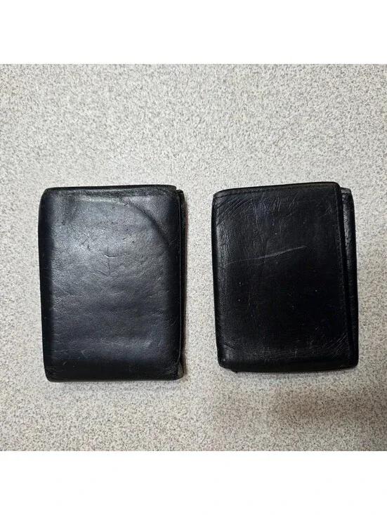 Vintage Black Leather Wallets