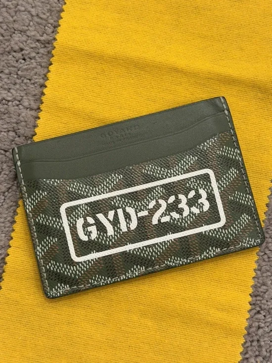 Goyard Goyardine Canvas Saint-Sulpice Card Wallet - Khaki