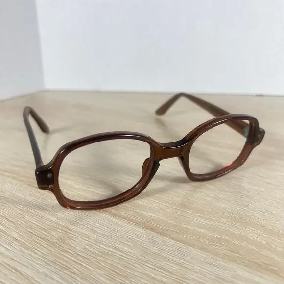 Romco 4 1/2 - 5 3/4 RO 50-22 Eyeglasses READ DESC FRAMES ONLY Brown