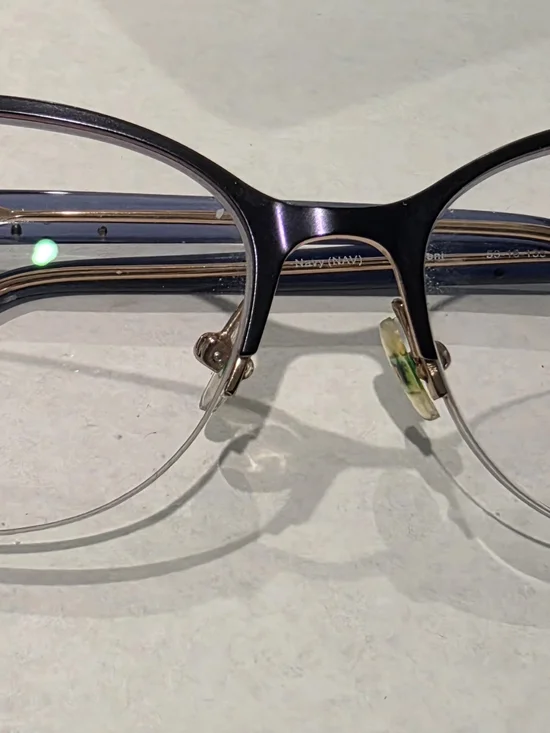 Navy Badgley Mischka Semi-Rimless Women's Eyeglass Frames
