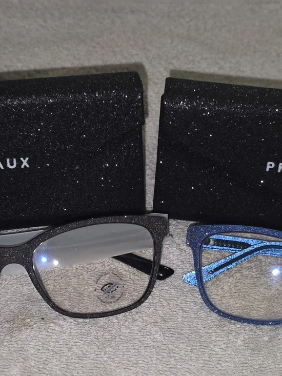 Sparkle Black and Blue Reading Glasses - Privé Revaux Eyewear +1.00