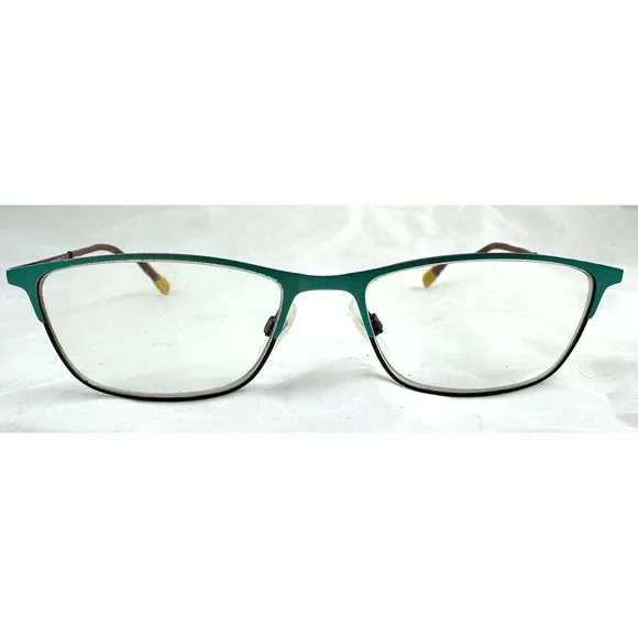 Marie Claire 6213 Teal Tone Cateye Designer Reading Eyeglasses Frames 52-16-140