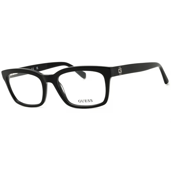 NWT Guess GU50252 Black Rectangle 55mm Eyeglasses