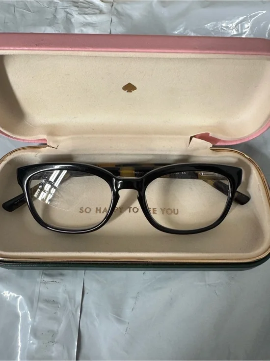kate spade Black Cat-Eye Optical Glasses