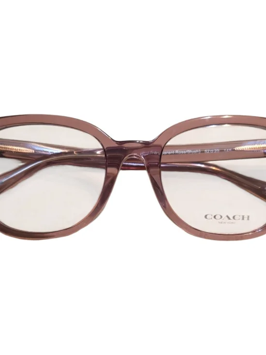 Authentic Coach HC6225U women's eyeglass frames in Transparent Rose Blush NWOT