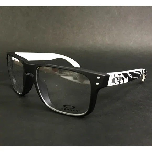 Oakley Eyeglasses Frames Holbrook OX8156-1556 Satin Black White Zebra 56-18-137