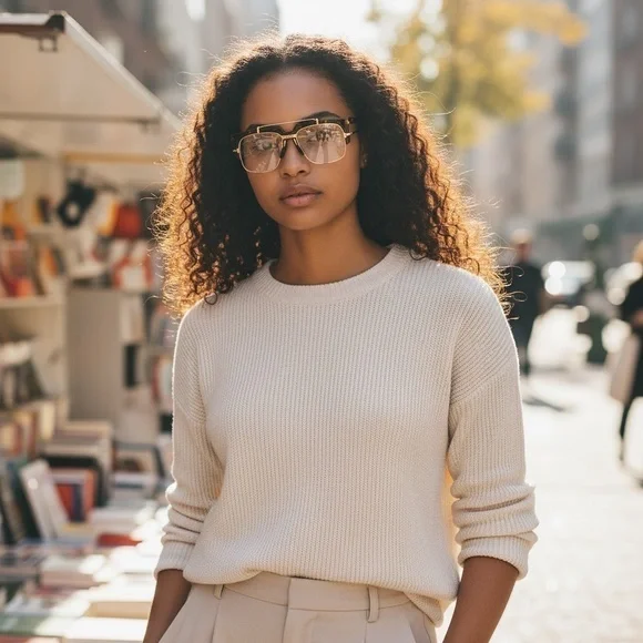 ✨ Tortoise & Gold Oversized Square Glasses  - Prescription Ready