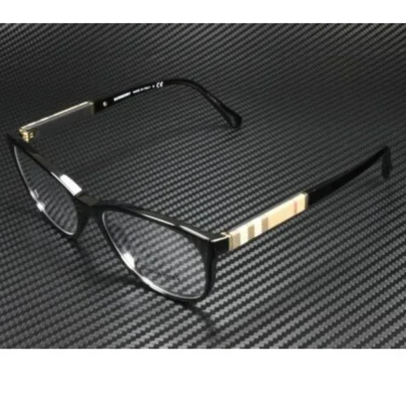 Burberry Women's Black Stripe Eyeglasses
