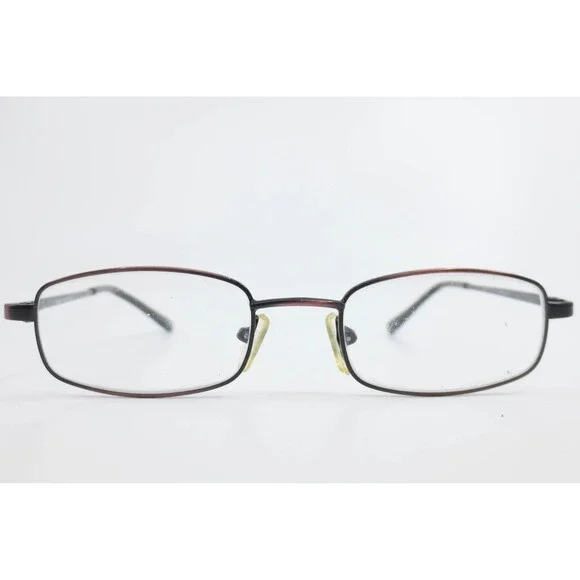 Fission 17 BURG Eyeglasses Burgundy Black Rectangular Frame 49-19-140 Eyewear