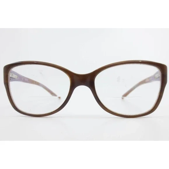 Guess Eyeglasses Matte Brown Purple Cat Eye Frames 50-16-135 Designer 39134