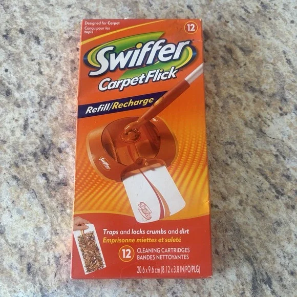 Swiffer Carpet Pack Discontinued‎ Item New 12 Inserts Open Box HTF Camper