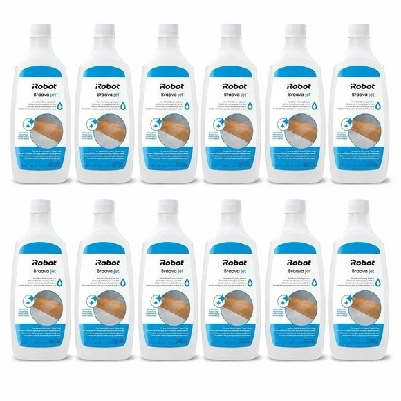 12 Bottles iRobot Braava Jet Hard Floor Cleaning Solution Fresh Scent 16 oz Each