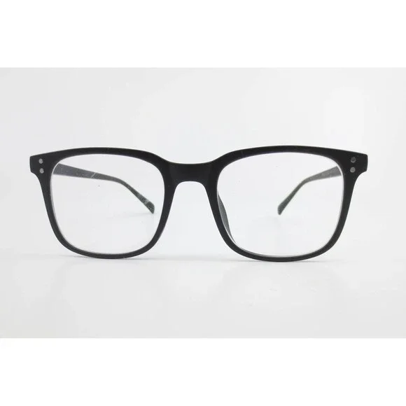 TR2028 Matte Black Square Eyeglass Frames 51-20-140 Full Rim Glasses Men Women