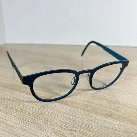 Orgreen Oldman 477 Eyeglasses Blue Titanium Frames Only 49-21-147 Japan