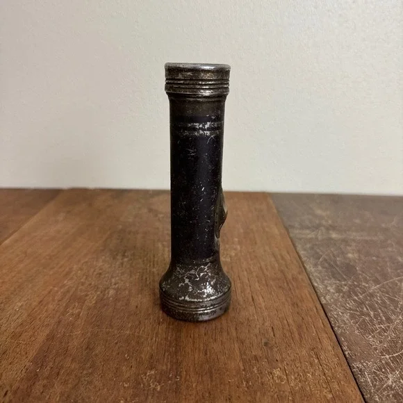 Burgess Made in‎ USA Vintage Metal Flashlight Glass Lens Untested