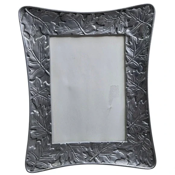 Ornate Silver Tone Metal Picture Frame 6.5x4.5