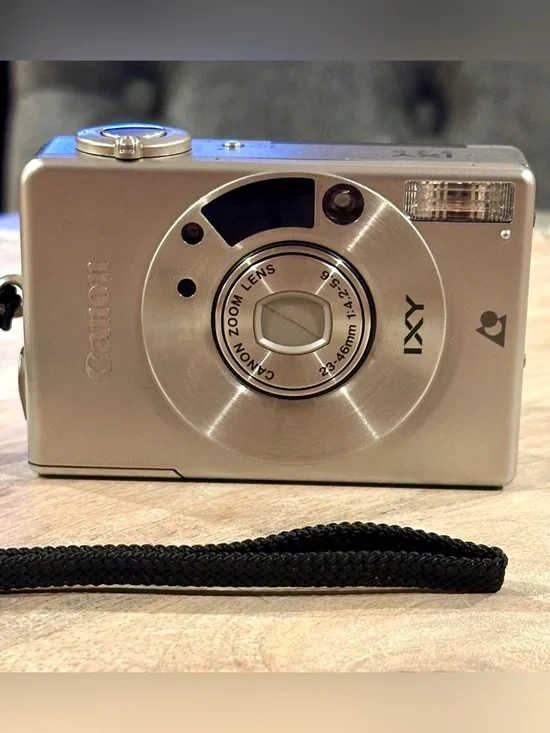 Vintage Canon IXY 320 Compact APS Film Point Shoot Camera 46mm Zoom Lens, Japan