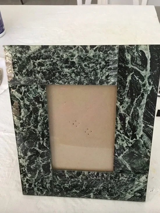 Marble-Effect Green Photo Frame - Home Accents #248