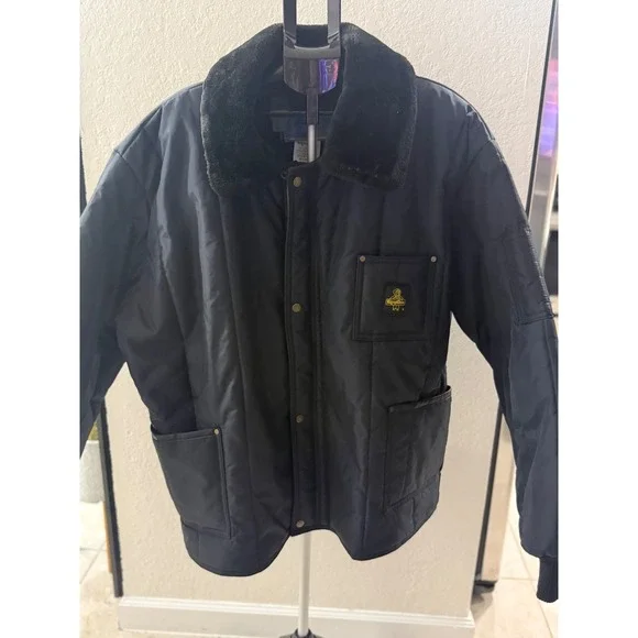 RefrigiWear 4XL Insulated Cold‎ Storage Work Jacket 0322R Dark Navy Heavy Duty