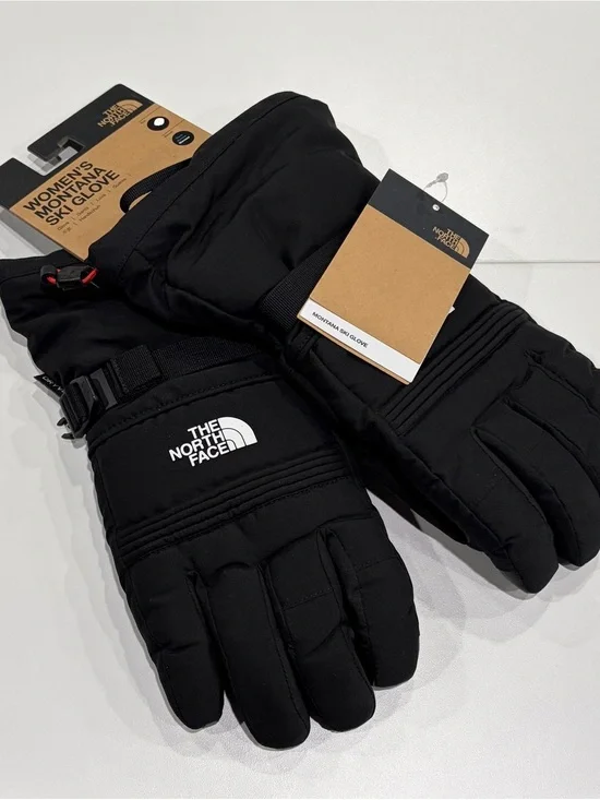 The North Face Women’s Medium Montana Ski Gloves Snow Black NWT Touchscreen