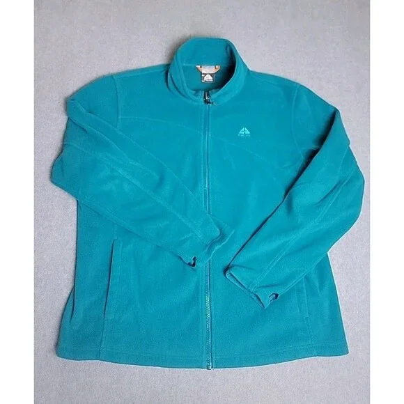 Nike ACG Fleece Jacket Mens XL Blue Full Zip Therma Fit Hike Trail Gorpcorp‎