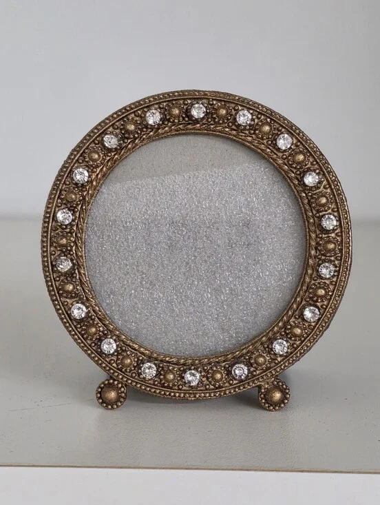 The Bombay Company Jeweled Mini Round Picture Frame