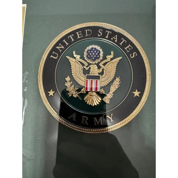 Allied Flag and Frame US Army Mahogany Double Photo Frame 8x16 83-380004 NEW