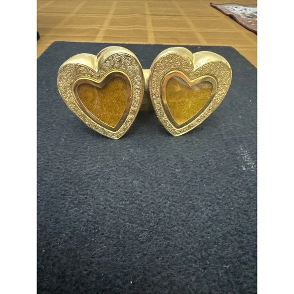 Vintage Ted Arnold Brass Heart Shape Picture Frame 4,3/4