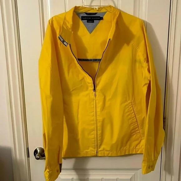Tommy Hilfiger Men's Vintage Fit Yellow Full Zip Jacket XL‎