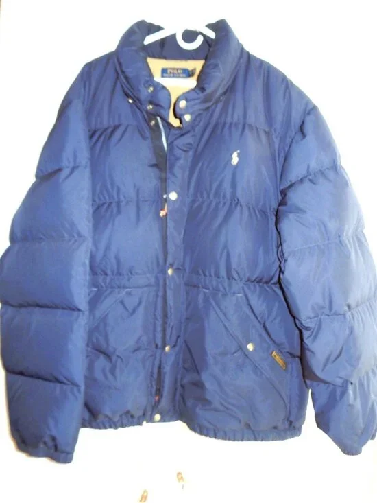 POLO RALPH LAUREN ELMWOOD NAVY DOWN FILLED PUFFER JACKET IN 3X