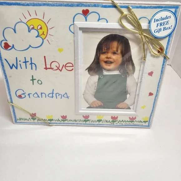 Vintage With Love To‎ Grandma Picture Frame The Studio Resource 1991 USA