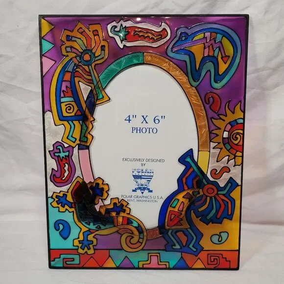 Polar Graphics Multicolor Southwestern Kokopelli 4x6 Picture Frame