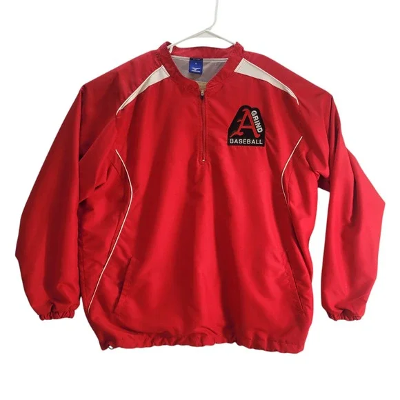 Mizuno Arkansas Razorbacks Grind Baseball Pullover Lightweight Size XL‎