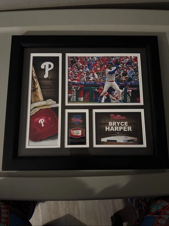 Philadelphia Phillies Framed Memorabilia Collage - Bryce Harper