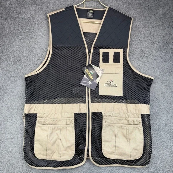 RedHead Men 2XL 3XL Trap Vest Gilet Mesh Shooting Hunting Padded Tan Black NEW