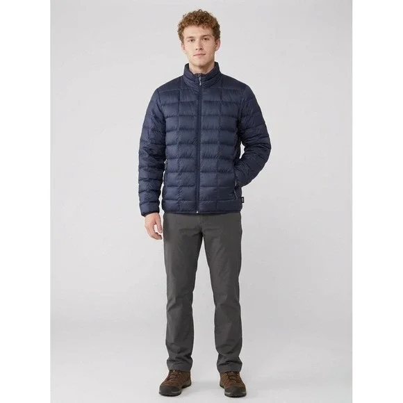 REI Co-op 650 Down Jacket 2.0 Mens Large Navy Blue Puffer Full Zip 154167 S23