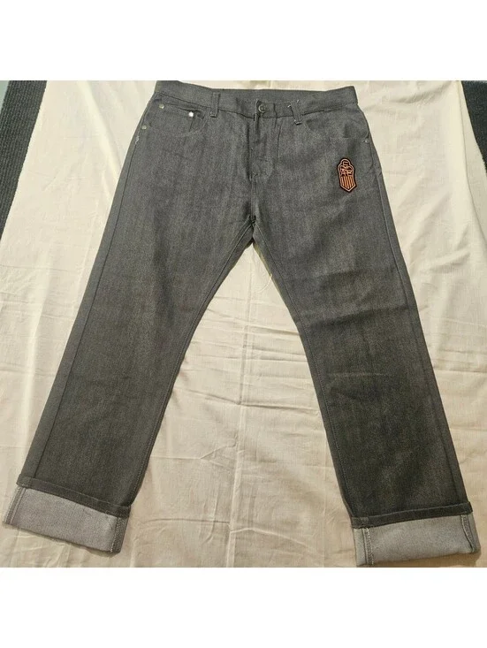 VTG Red Ape Jeans Mens SZ 40 Black Baggy Skater Denim Y2K Streetwear Hip Hop