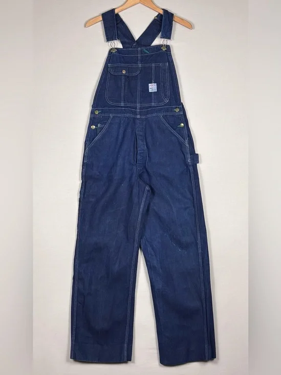 Vintage Pointer Brand Denim Overalls Carpenter Workwear USA Union Made