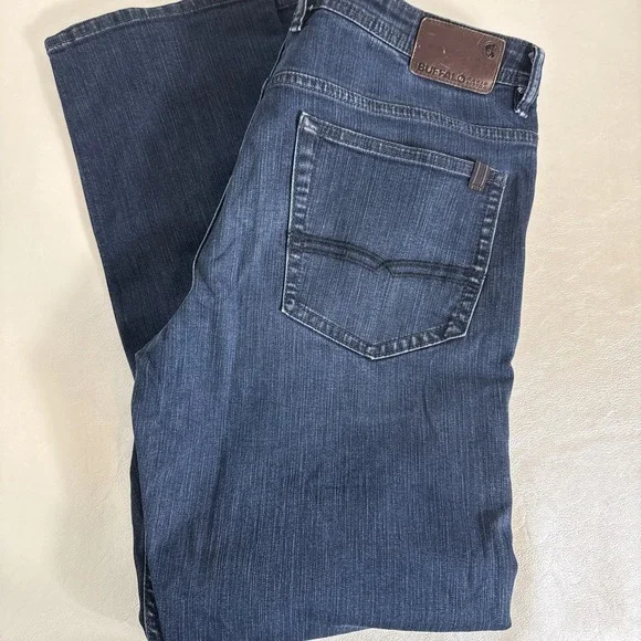 Buffalo David Bitton Men Jeans 34X32‎ Blue Denim DRIVEN-X Straight Stretch