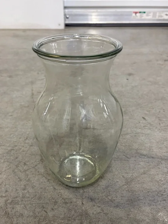 Clear Glass Vase for Floral Arrangements