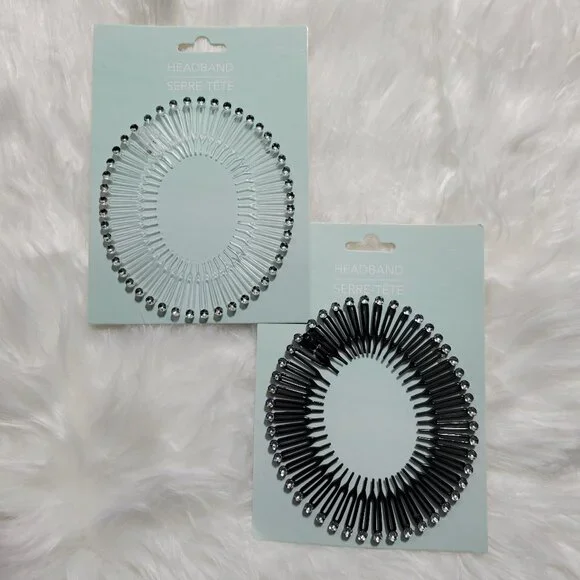 Set of 2 Women's Stretch Comb Headbands