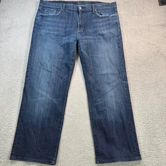 7 For All Mankind Austyn Relaxed Straight Leg Jeans‎ Mens 40x29 Blue Denim