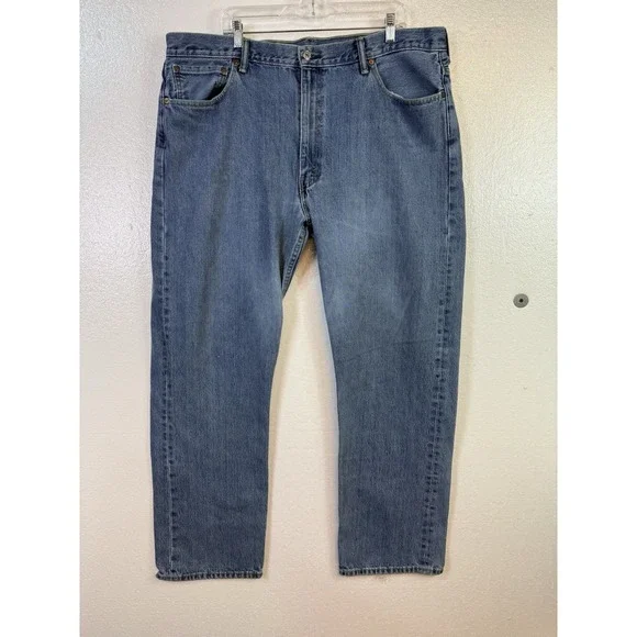 Levi's‎ 505 Jeans Mens Size 44x34 - Fits (42x32 ) Straight Leg Blue Denim Cowboy