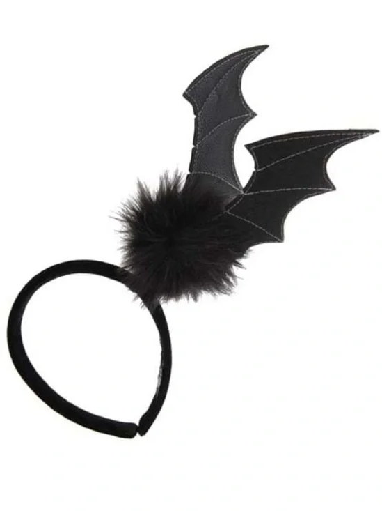🦇 NWTHalloween Black Bat Springy Headband Costume 🦇
