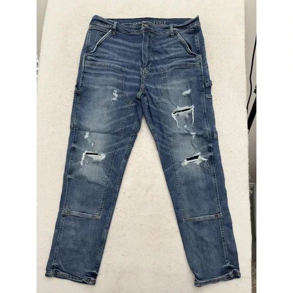 American Eagle Next Level Airflex‎ Double Knee Carpenter Jeans Mens 36x32