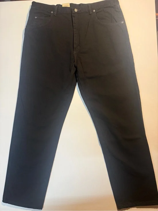 Wrangler Black Denim‎ Jeans with Metal Logo Button