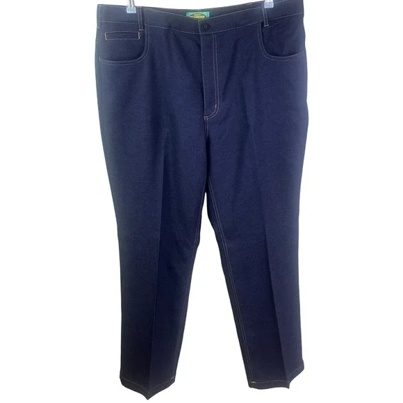 VTG Haband's Fit Forever Men's‎ Blue Jeans Hi Rise Adjustable Waist Slacks 40x31